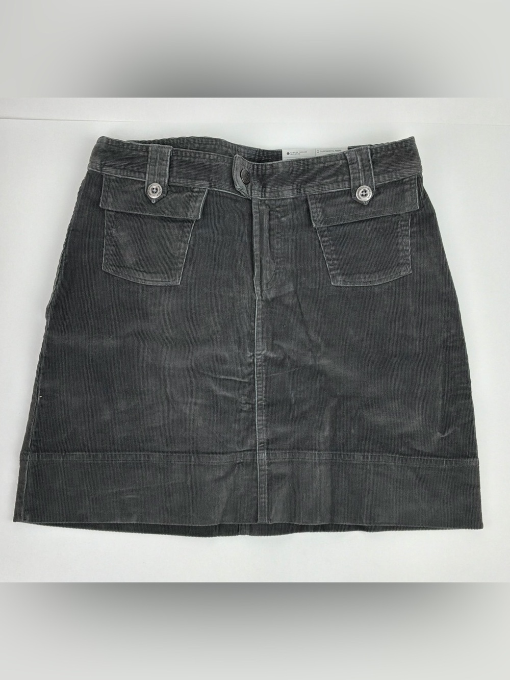 Patagonia Women's Charcoal Gray Corduroy Mini Skirt